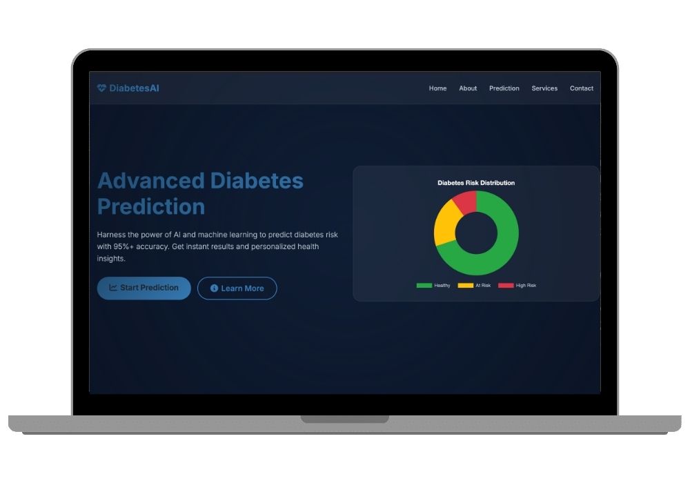 Diabetes Risk Prediction System: Advanced AI Final Year Project for Students