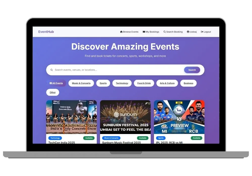 Smart Event Booking & Ticket Management System with QR Code Validation - Final Year Django Project