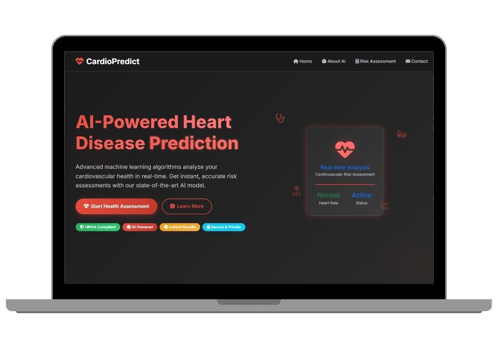 CardioPredict AI - Advanced Heart Disease Prediction System for Final Year Students