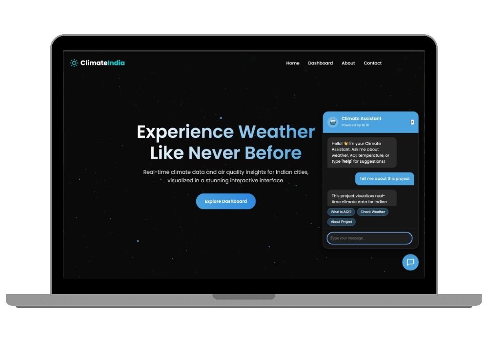 Indian Climate Monitor - Real-Time Weather & AQI Tracking System