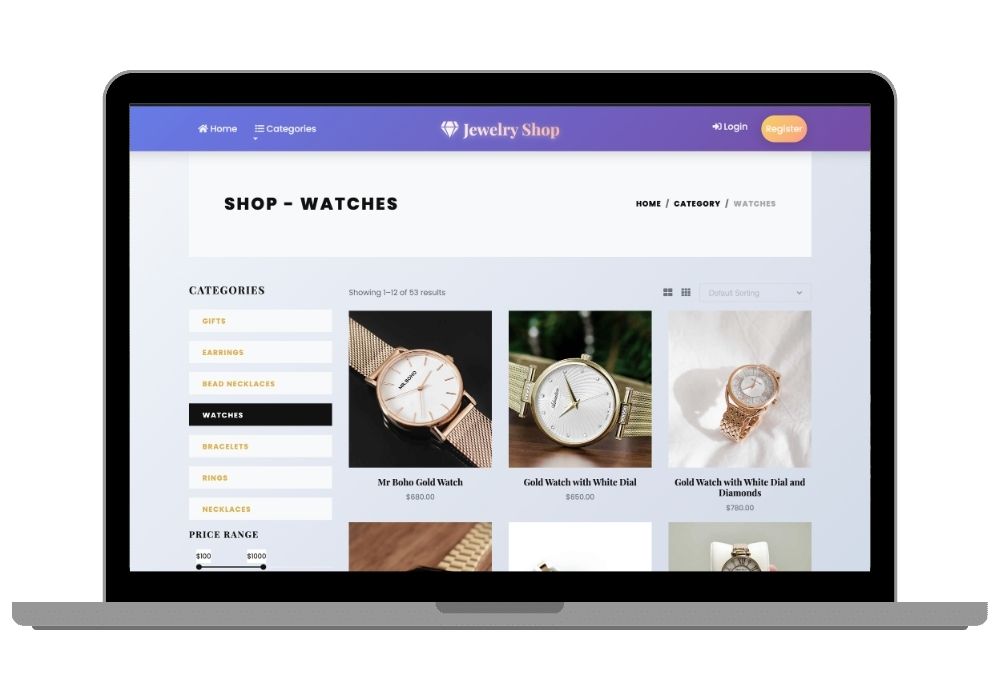 Premium Jewelry E-Commerce Platform with Razorpay Integration and Modern UI