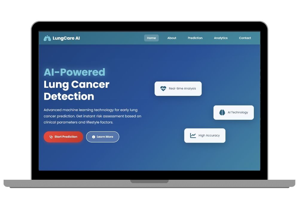 AI-Powered Lung Cancer Risk Assessment System | Complete ML Healthcare Project for Final Year Students