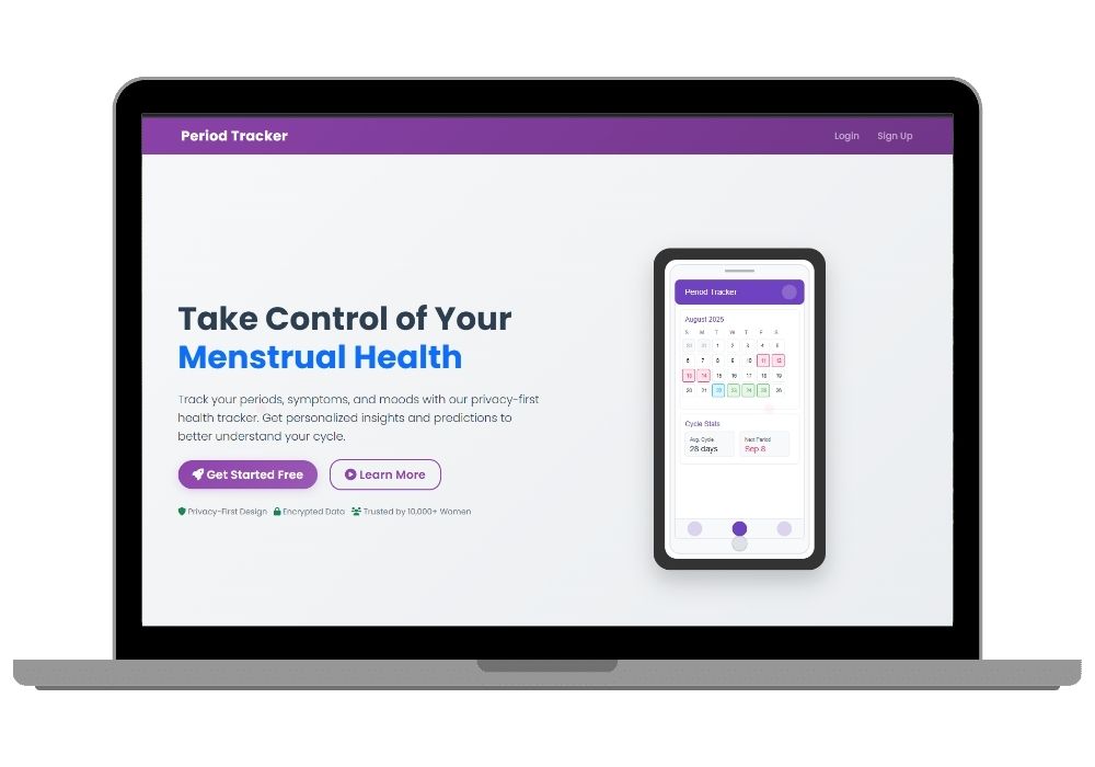Smart Period Tracker & Menstrual Health Management System - AI-Powered Django Application